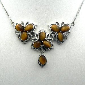 Genuine South African Tiger Eye Necklace  NWOT